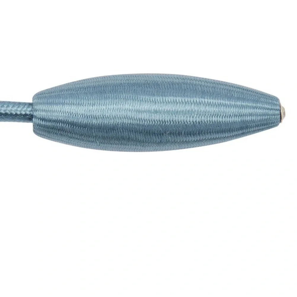 Light blue rope curtain tie backs w/ rhinestone detail x2